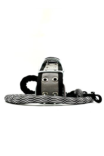 Tasma Market Black-Gray Durable Wick Dog Neck Walker Collar Set