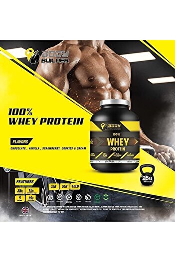Body Builder 100% Whey Protein, Coffee, 4 LB