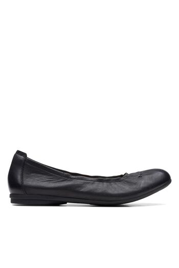 CLARKS Rena Hop Black Leather CASUAL WOMEN SHOES