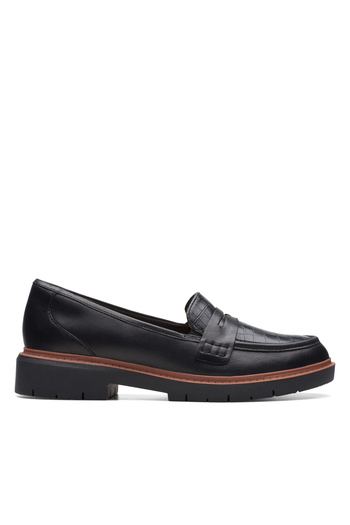 CLARKS Westlynn Ayla Black Leather CASUAL WOMEN SHOES