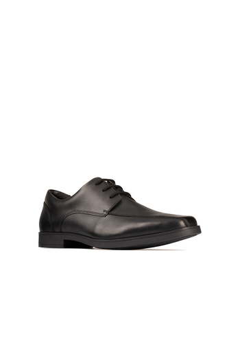 CLARKS Scala Step Y Black Leather SHOES TEEN BOYS