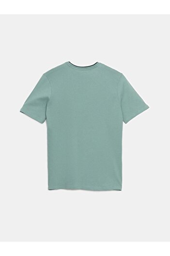 LC Waikiki Ανδρικό μπλουζάκι LCWAIKIKI Classic Crew με λαιμόκοψη κοντό μανίκι με στάμπα χτενισμένο βαμβακερό ανδρικό μπλουζάκι