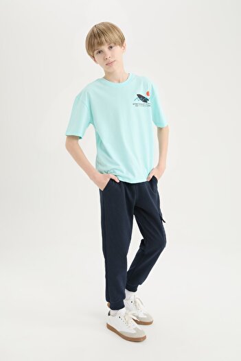 DeFacto Boys Jogger Sweatpants - Elastic Waist Leg and Pocket Z4094A625Sp