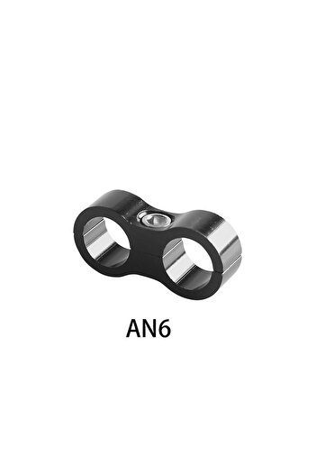 Choice An6 Black Universal Aluminum An4 An6 An8 An10 Braided Rubber Hose Line Clamp Splitter Billet Oil Fue