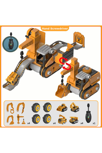 Choice Hand screwdriver Kids Engineering Vehicle Electric Drill Tool Toys Match Children Educational Assemb