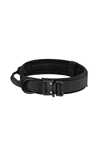 Choice L Black Pet Products Outdoor Tactical Dog Collar Metal Buckle Breathability Nylon Collar Medium and