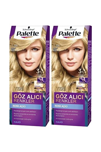 Palette Göz Alıcı Renkler 0-00 Yoğun Renk Açıcı X 2 Adet