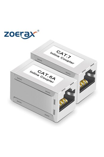 Choice Cat6A ZoeRax RJ45 Coupler Ethernet Extender 10Gbps, Cat7 Ethernet Coupler Female to Female Connector