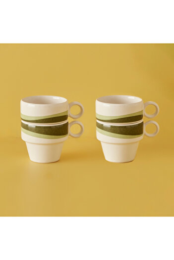Bella Maison Green Flow Espresso Set of 4 - 105 Cc