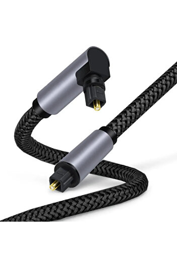 Choice 1.5m black 90 Degree Digital Optical Audio Cable 5.1 Right Angle Toslink SPDIF Coaxial Cable for Blu