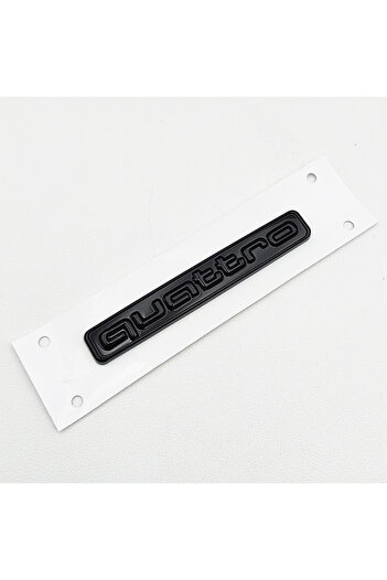 Choice Glossy Black 3d Abs Black Logo Quattro Emblem Car Rear Trunk Badge Decal For Audi A1 A2 A3 A4 A5 A6