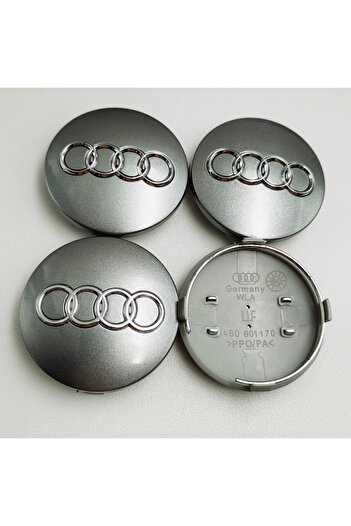 Choice 60mm Grey 4pcs 4pcs 60mm Black Grey Car Styling Badge Wheel Center Hub Cap Rim Caps For Audi Emblem