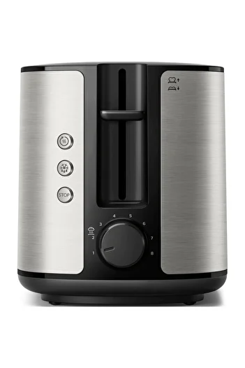 Philips Prajitor de paine Philips Viva Collection HD2650/90, 950 W, 8 niveluri de rumenire, Inox