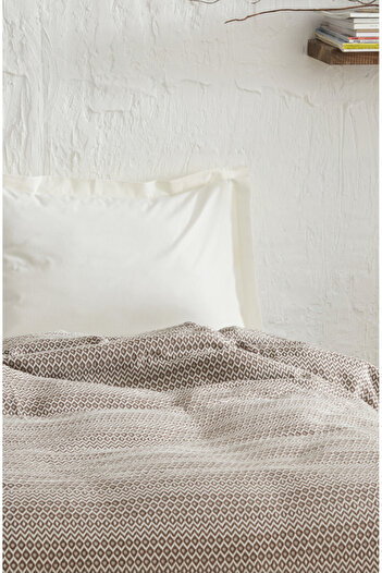 ÇIQRIK HOME (Brillant) Double Personality Jacquard Natural Cotton Woven Pike