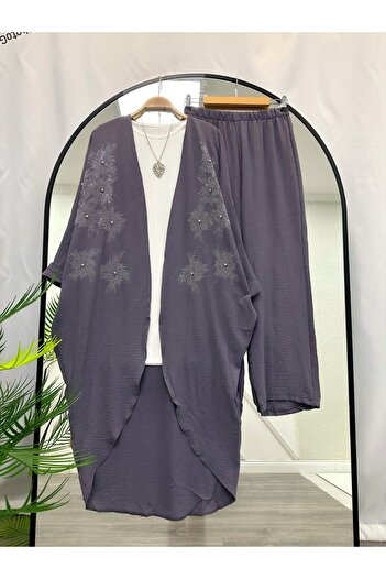 YEDİLALE Stone Kimono Suit