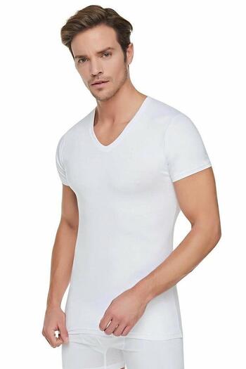 Tutku 107 V-Neck Short Sleeve Undershirt Men's Undershirt