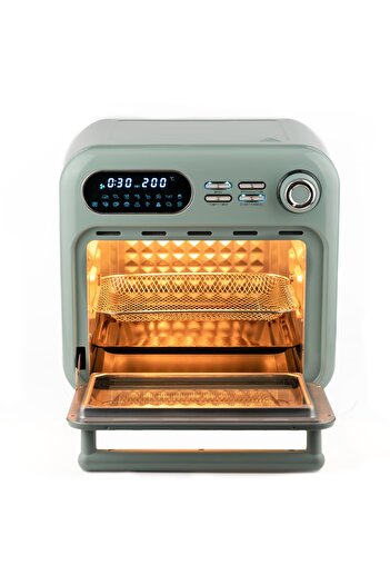 Berghoff GEM RETRO 18 Litre Mint Yeşil Rengi Airfryer + Fırın