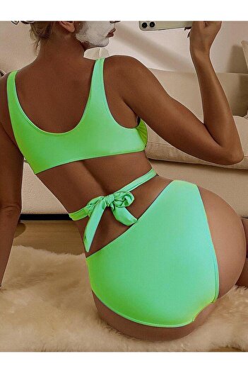 DEEP BEACH Cut Out Ringed Mayokini Swimsuit Db200725M