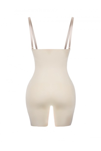 MİSTİRİK Recovery and Shaping Laser Cutting Shorts - Detachable Sling Detail, Pagliye Model, Skin Color