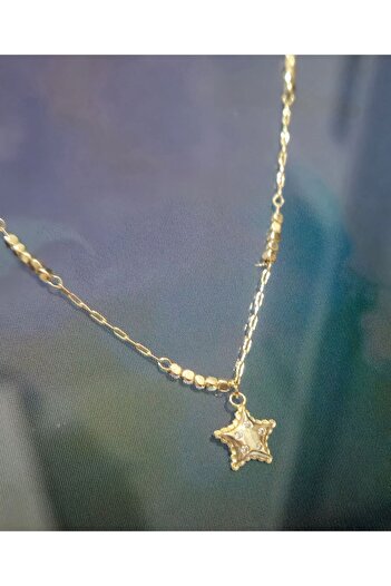 DENİZ Mini Yıldız Gold Kolye