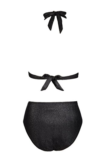 Endeep Glitter Black Bikini - Half Filled, Beria Women's Set