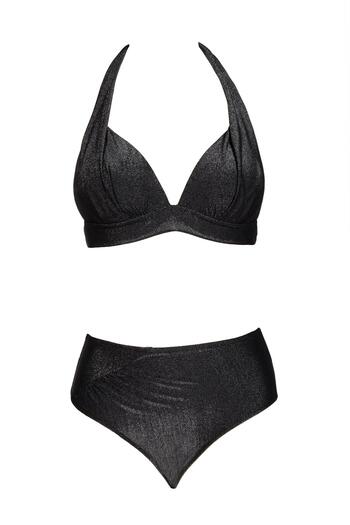 Endeep Glitter Black Bikini - Half Filled, Beria Women's Set