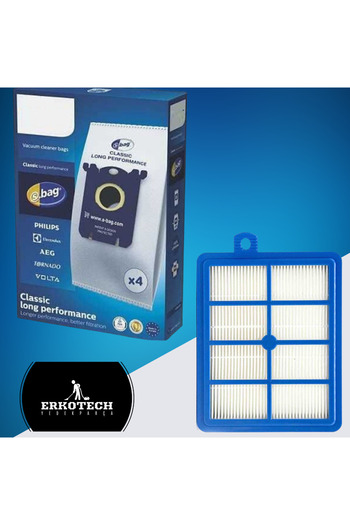 ERKOTECH Set de saci de praf silențios și filtru Hepa Philips FC 8781 Performer