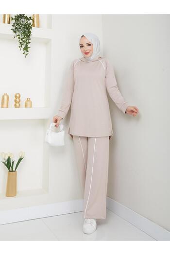 Moda Krash Modal Sports Suit with Hooded Knitting Detail