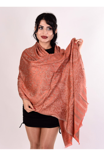 K&B PASHMINA Cashmere Shawl |   Orange |   70*180cm |   Good Quality and Stylish Design