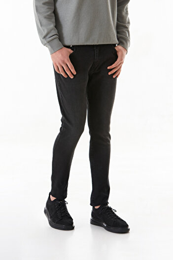 Fulla Moda Zippered Straight Jean Trousers