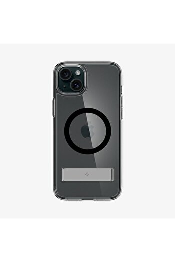 Spigen iPhone 15 Plus Kılıf Ultra Hybrid S MagFit MagSafe özellikli Kickstand Black - ACS06666