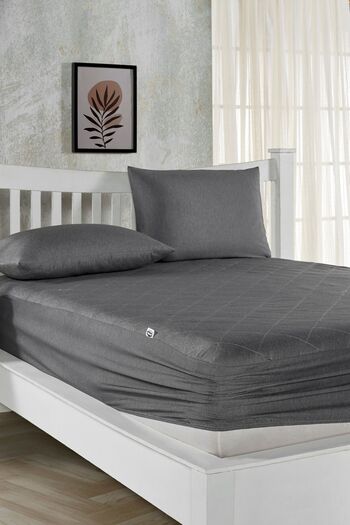 Bella Benita Matrac Matrace Šedá Prošívaná Matrac Protector Mattress Fitted Sheet
