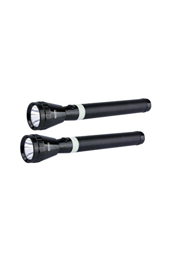 KRYPTON Rechargeable LED Flashlight 2PC - High Power Flashlight Super Bright CREE LED Torch Light -