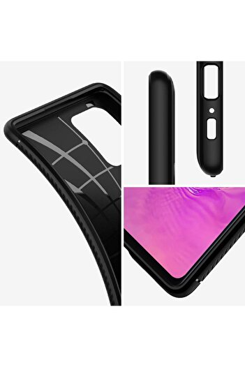 Spigen Galaxy S10 Lite Kılıf Rugged Armor Matte Black - ACS00676