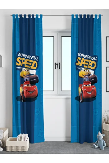 Viadela Single Wing Children's and Baby's Room Curtain - Cars Cars
