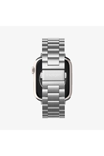 Spigen Apple Watch 49mm Ultra 2/1 - 46mm 10 - 45mm 9/8/7 - 44mm SE2/SE/6/5/4 Kayış Fit Silver - 062MP25404