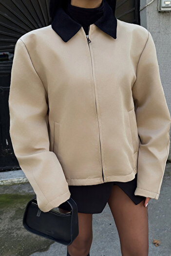 Eyyo Esmerelda Cream Jacket - Ate-2053
