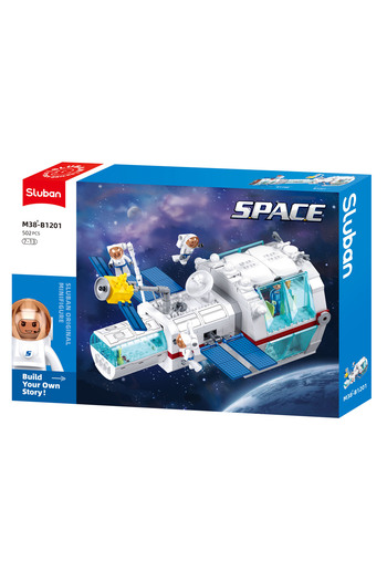 Sluban Space Series - Dream Space Station Building Blocks 502 Pieces, with Minifigures,