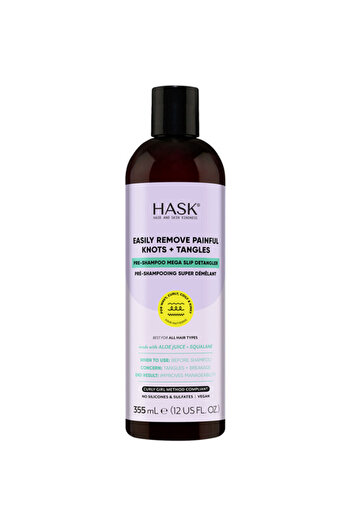 HASK TEXTURE SOLUTIONS PRE-SHAMPOO MEGA SLIP DETANGLER 355ML