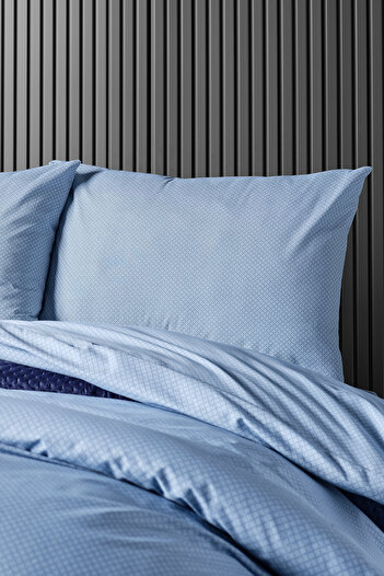Doqu Home Постільна комплект Pure Touch - Синій - Двоспальний