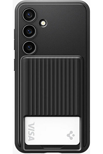 Spigen Galaxy S24 Plus Kılıf Liquid Slot Matte Black - ACS07336