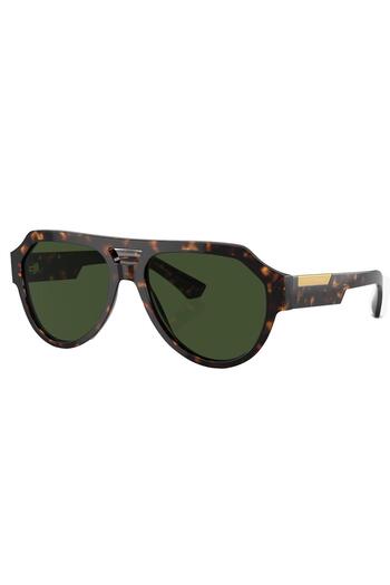 Dolce&Gabbana Dolce & Gabbana Man Square Sunglasses- Dg 4466 - Lense Size:56mm - Havana