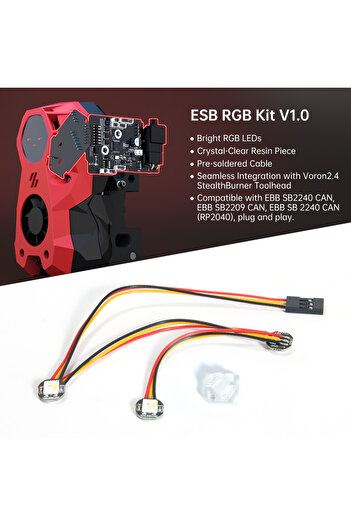 Choice BIGTREETECH Stealthburner LED for Voron 2.4 3D Printer ESB RGB Kit 3 RGBW Mini Button Bright RGB ...