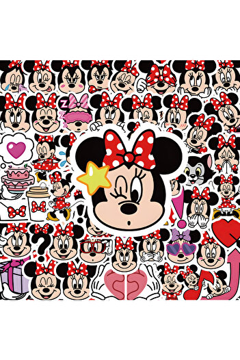 Choice 60PCS 10/30/60pcs Classic Disney Anime Mickey Mouse Minnie Mouse Stickers Cute Cartoon Decals DIY Ph