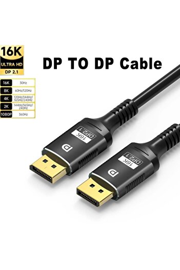 Choice 3m 16K DP 2.1 Cable-2 16K DP 2.1 Displayport Cable 16K 30Hz 8K 60Hz 4K 120Hz 32Gbps Video Audio Cabl