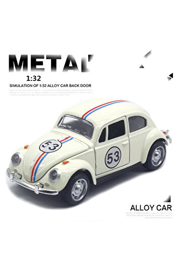 Choice White No box 1:32 Volkswagen Beetle Alloy Car Diecasts Metal Classic Toy Model with Pull Back Functi
