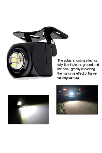 Choice Black 1x Car External LED Reversing lamp 6500K Mini Auxiliary Reverse Light High Power Backup Camera
