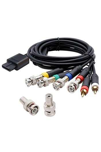 Choice1 Bitfunx RGB/RGBS Cable Sync Video Audio Cable for N64 64 SNES NGC Video Consoles Composite Cable ...