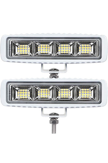 NLpearl 2 pcs ANMINGPU Car Work Light LED Bar 72W 4x4 24 LED Working Bar Offroad SUV ATV Tractor Boat Trucks