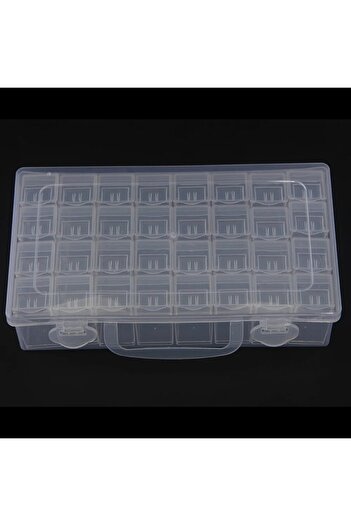 Choice 32 Ge 32-Compartment Transparent Storage Box, Diamond Painting And Rhinestone Storage Tool (Independ
